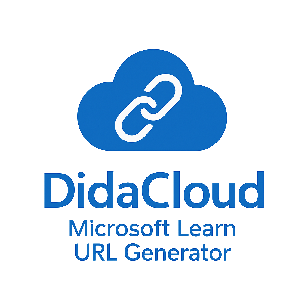 Microsoft Learn URL Generator