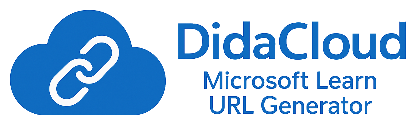 DidaCloud Microsoft Learn URL Generator